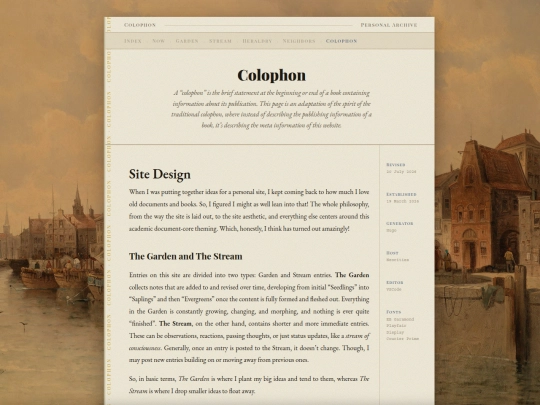 colophon screenshot