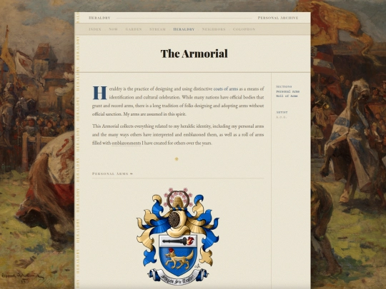 heraldry screenshot