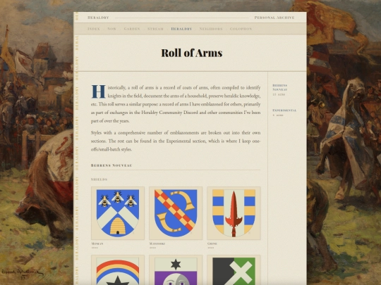 heraldry/roll screenshot