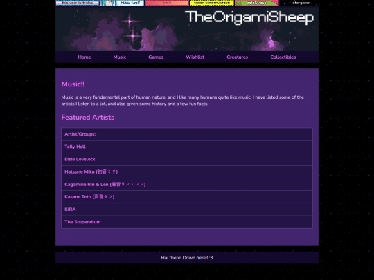 Music screenshot