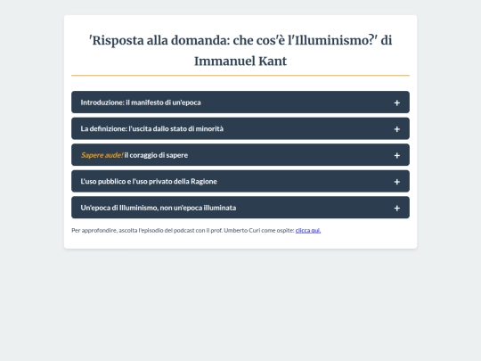 rispostailluminismo screenshot