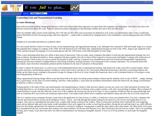 Lean screenshot