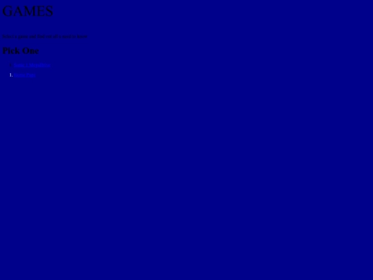 GAMES screenshot