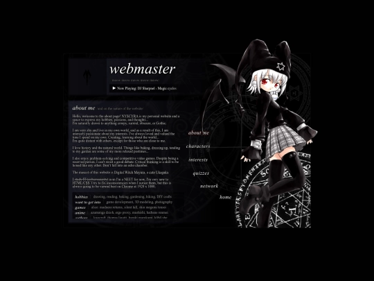 webmaster screenshot