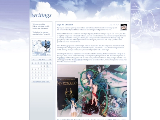 writings screenshot