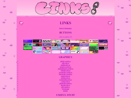 links screenshot