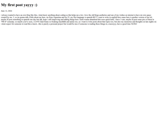 internetdiary/posts/omg_my_first_post screenshot