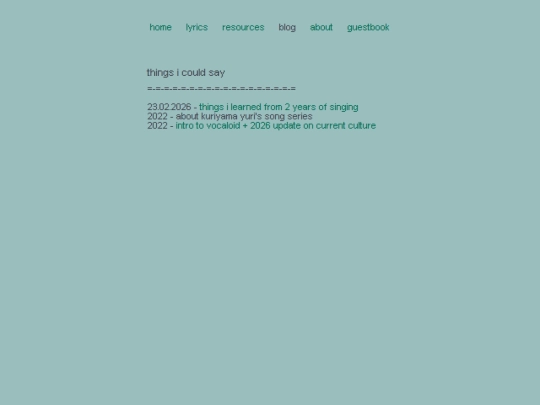 blog screenshot