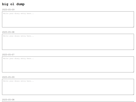 thoughtdump screenshot