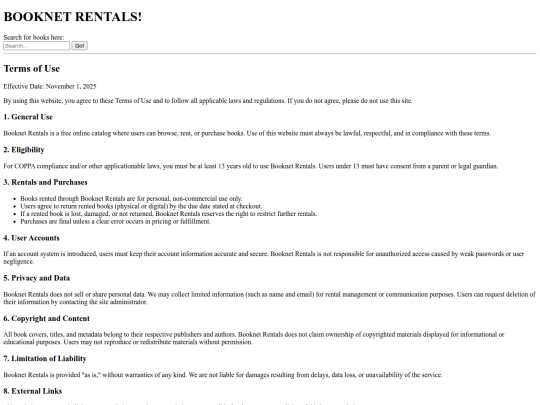 terms screenshot