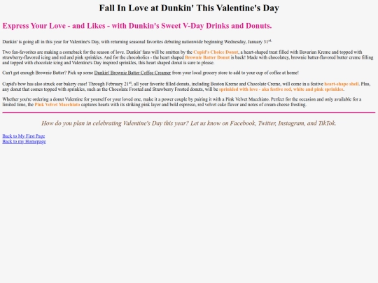 dunkinvalentine screenshot