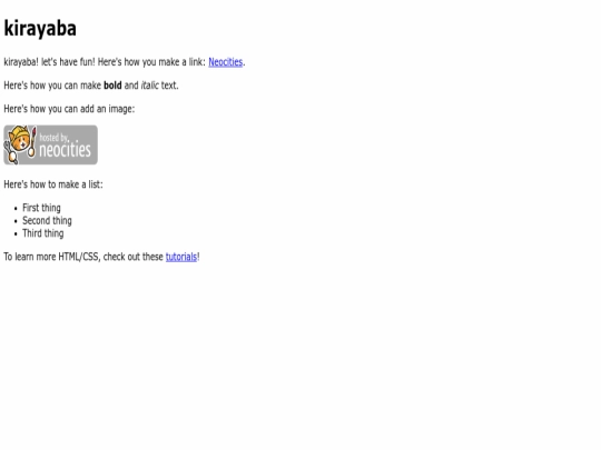 index screenshot
