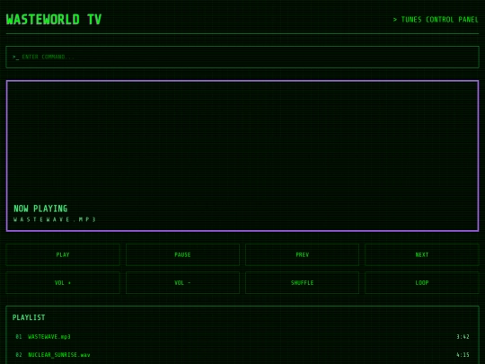 Tunes screenshot