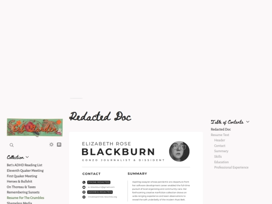 resume screenshot