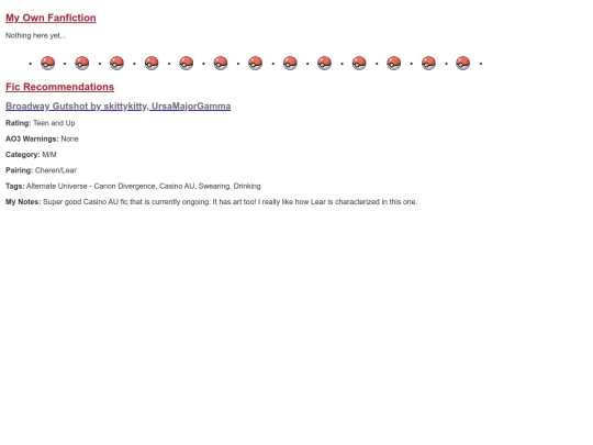 fanfiction screenshot