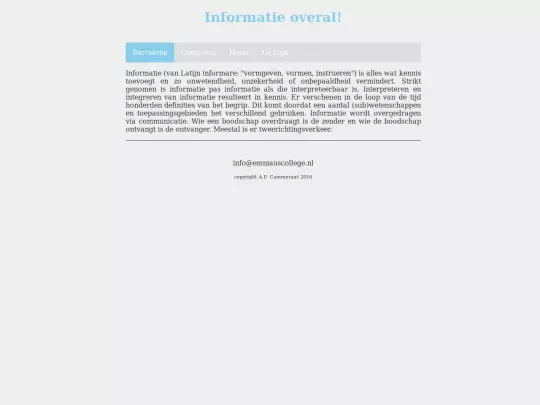 barcelona/info screenshot