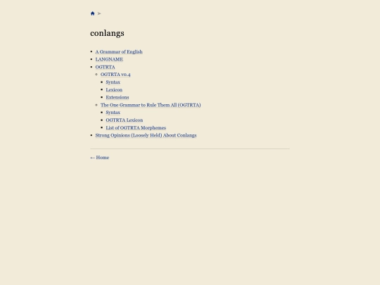 conlangs screenshot
