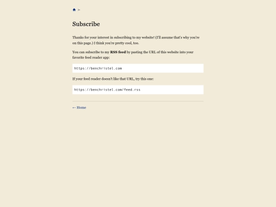 subscribe screenshot