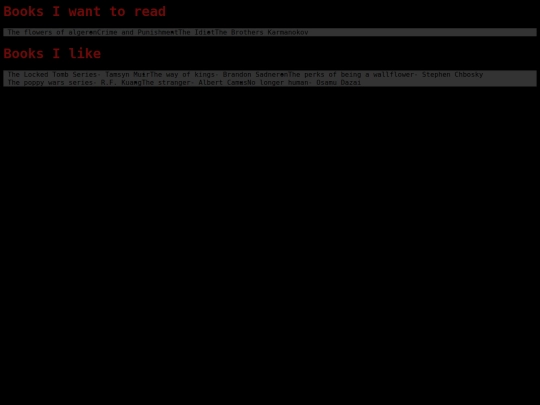 Books screenshot