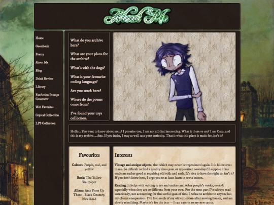 about-me screenshot