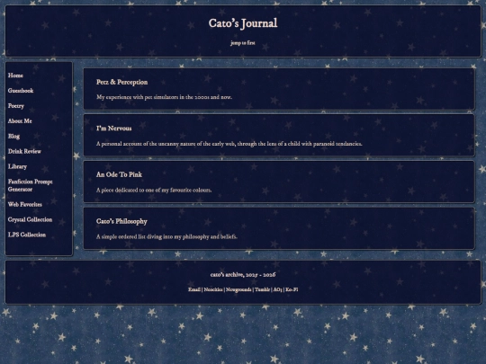 blog screenshot