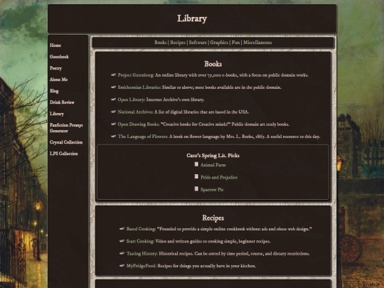library screenshot
