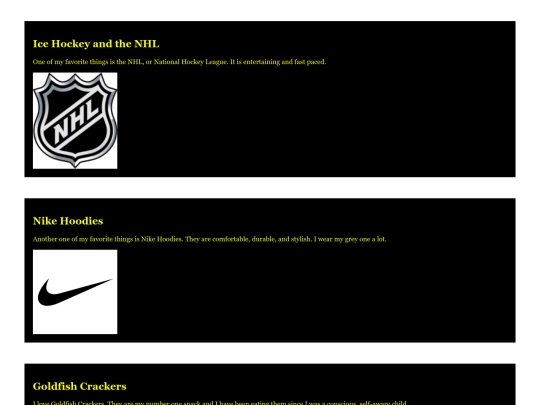 Links screenshot