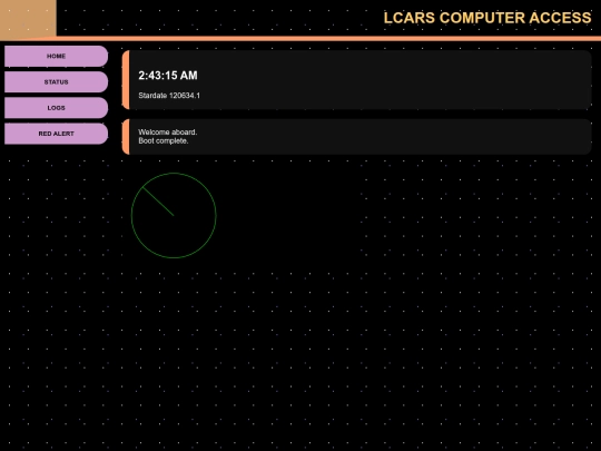 Test pages/LCARS/lcars screenshot