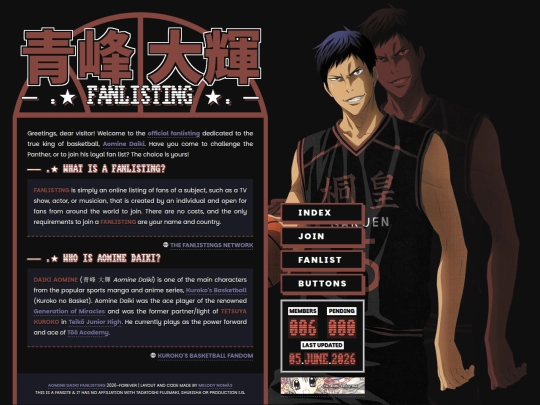 aomine-daiki-fanlisting screenshot