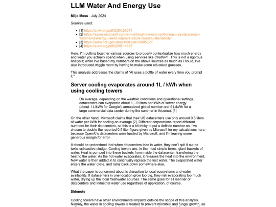 Articles/LLMWaterAndEnergyUse screenshot