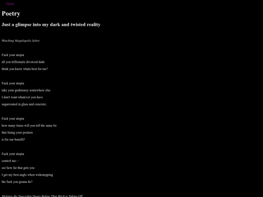poetry screenshot