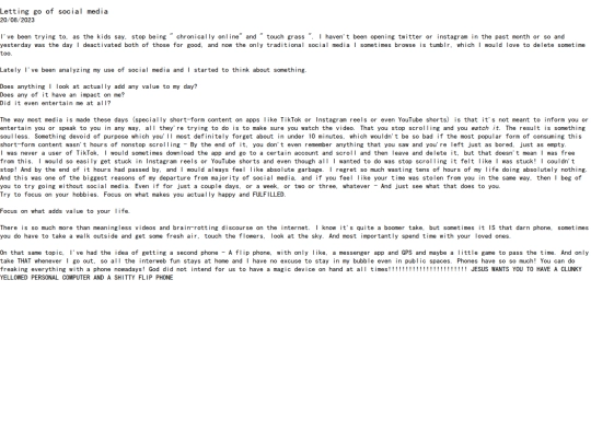 blogs/internet screenshot