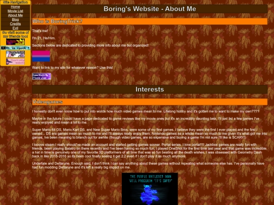 aboutme screenshot