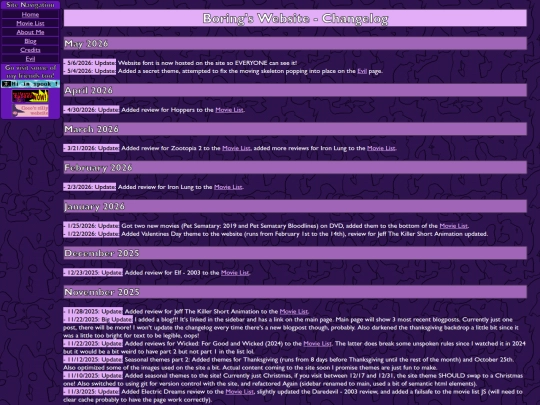 changelog screenshot