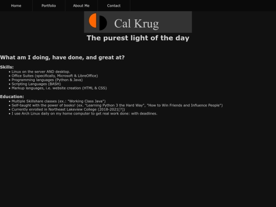 portfolio screenshot