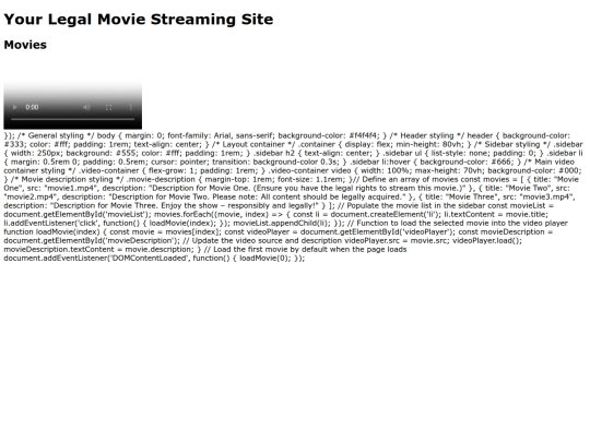 index screenshot