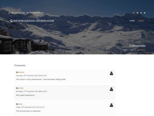 pages/comments screenshot