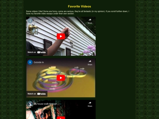 videos screenshot