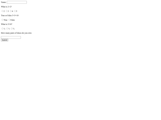 mathtest screenshot