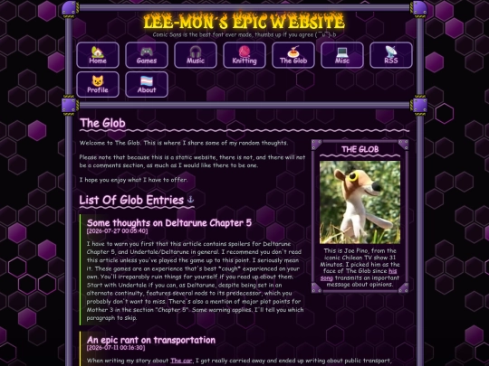 glob screenshot