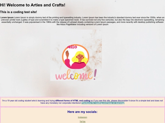 test screenshot