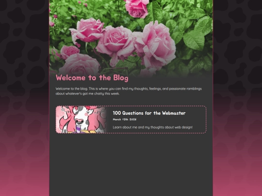 blog screenshot