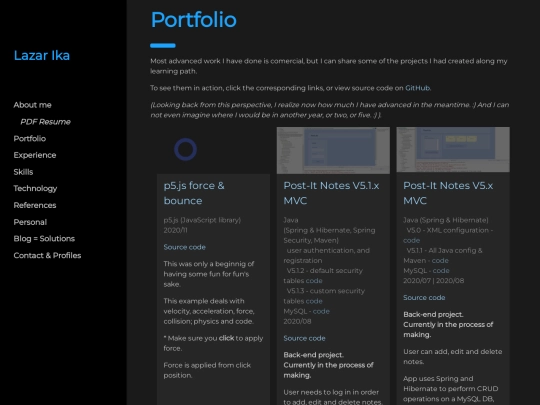 lazar-projects screenshot