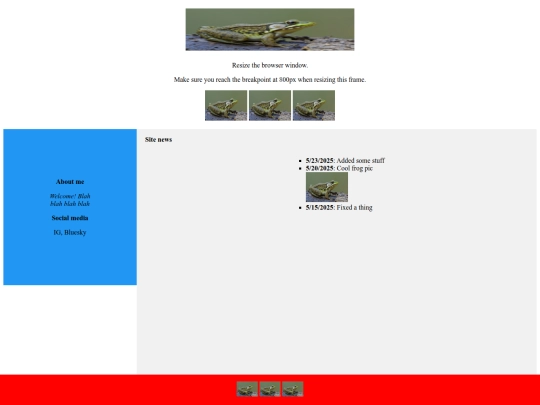frontpage screenshot