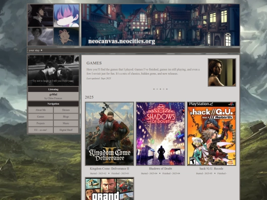 games/list screenshot