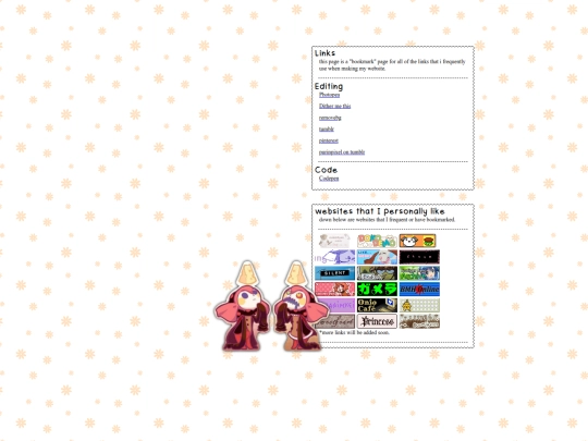 links screenshot