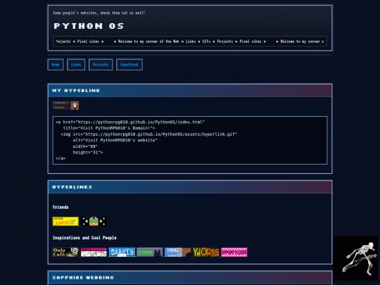 links screenshot