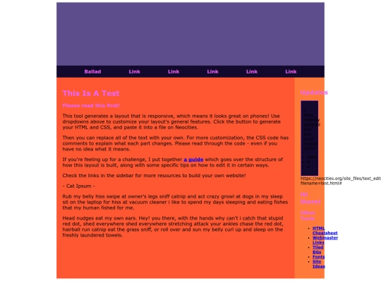 test screenshot