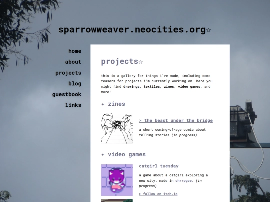 projects screenshot
