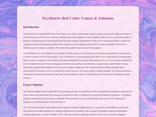 Psychbeds screenshot